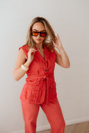 Empire Edge - Utility Vest with Waist Tie