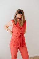 Empire Edge - Utility Vest with Waist Tie