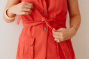 Empire Edge - Utility Vest with Waist Tie