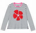 In Bloom Long Sleeve | Striped Graphic Top | SAVVI The Label
