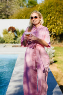 Golden Hour Jumpsuit | Pale Pink Linen Jumpsuit | SAVVI the label  - PRESALE