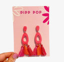 Remi Tassel Dangles - Pink 2.0