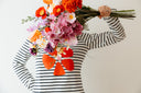 In Bloom Long Sleeve | Striped Graphic Top | SAVVI The Label
