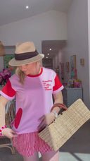 She's Showing Up Tee — Coffee and Chaos Tee